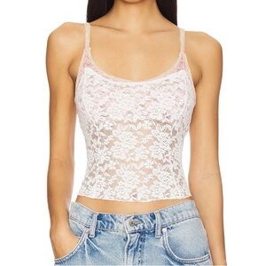 FREE PEOPLE x Intimately FP All Day Lace Cami in Bright White